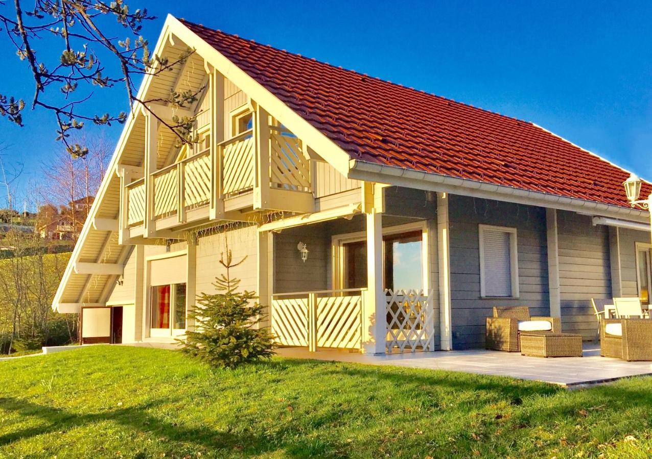 Chalet Le Flocon Bleu - Mauselaine Avec Vue Sur Le Lac De Gerardmer Ngoại thất bức ảnh