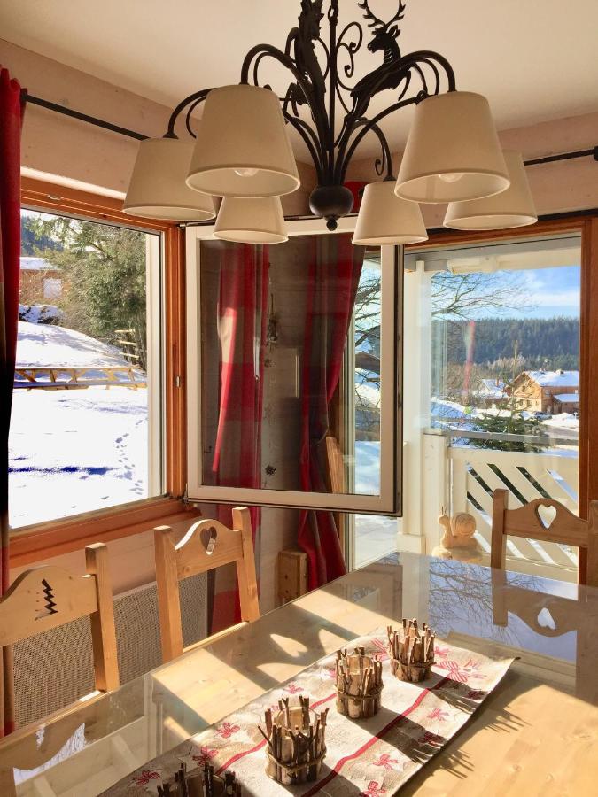 Chalet Le Flocon Bleu - Mauselaine Avec Vue Sur Le Lac De Gerardmer Ngoại thất bức ảnh