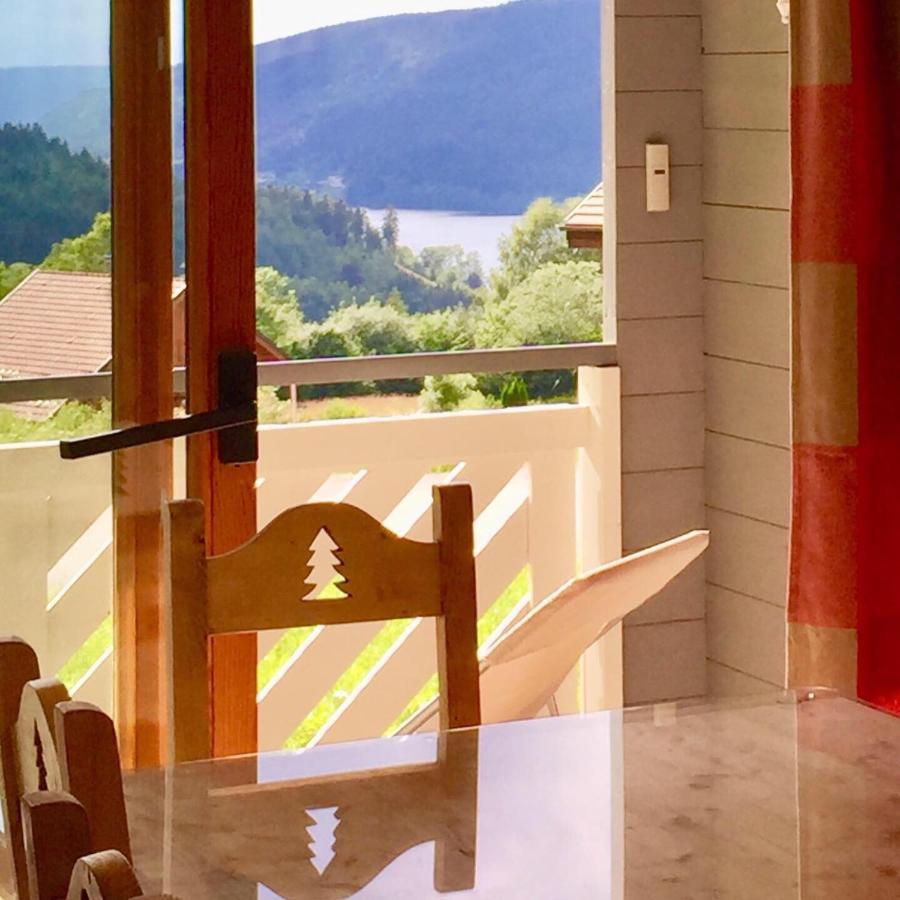 Chalet Le Flocon Bleu - Mauselaine Avec Vue Sur Le Lac De Gerardmer Ngoại thất bức ảnh