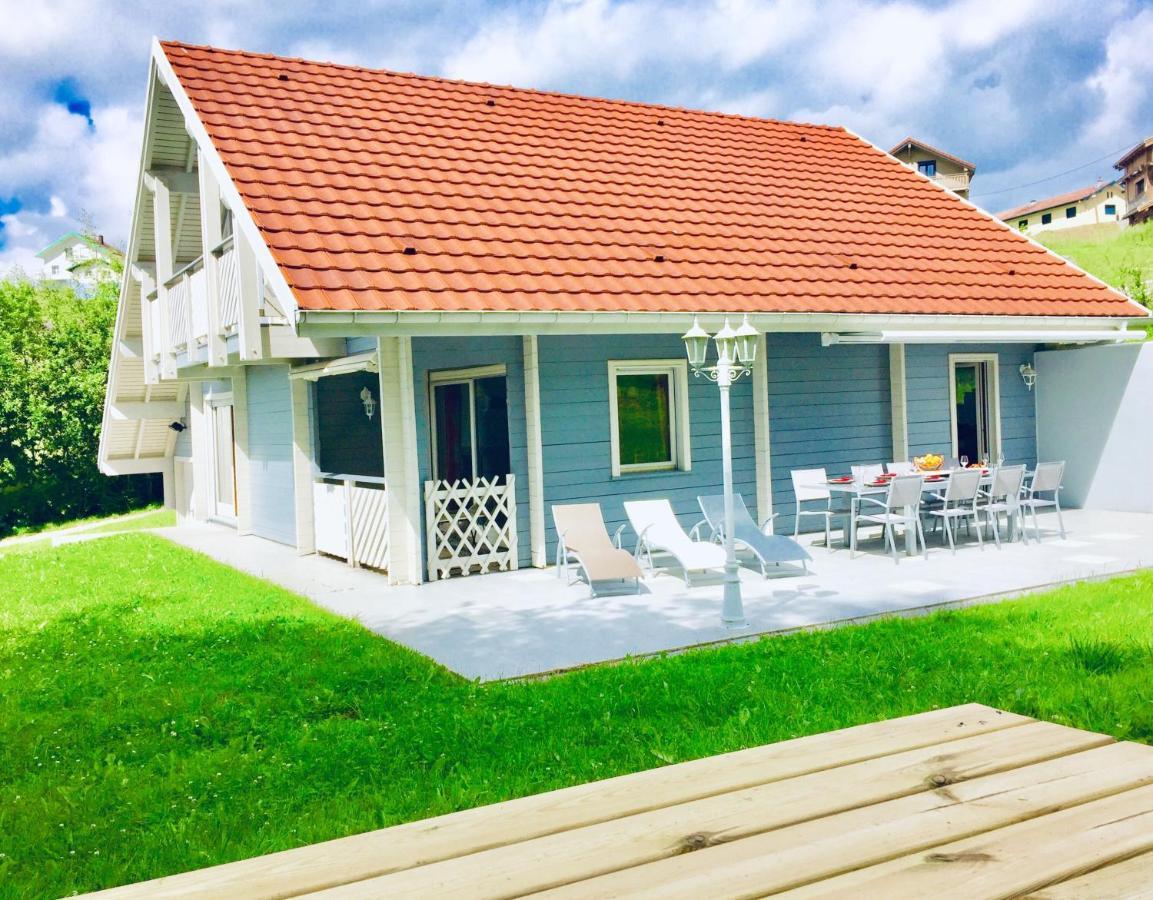 Chalet Le Flocon Bleu - Mauselaine Avec Vue Sur Le Lac De Gerardmer Ngoại thất bức ảnh